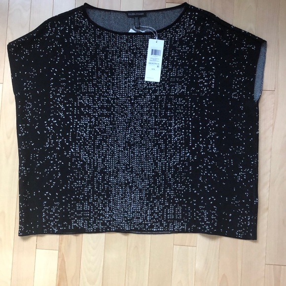 Eileen Fisher SLEEK TENCEL BATEAU NECK TOP - Picture 7 of 8